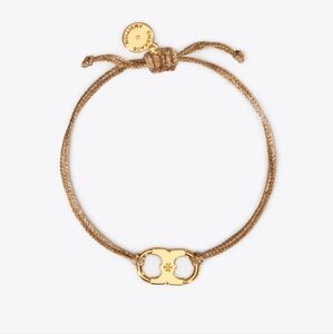 Tory Burch-Embrace Pave Cord Bracelet (Gold/Gold)